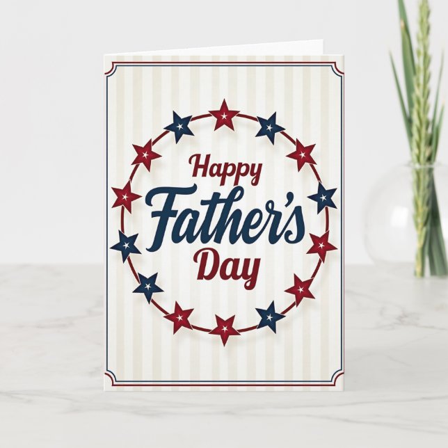 Sweet Fathers Day Star Art Card (Front)
