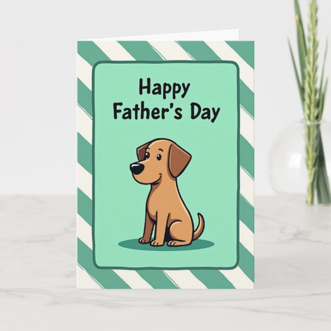 Sweet Fathers Day Stripe Card (Front)