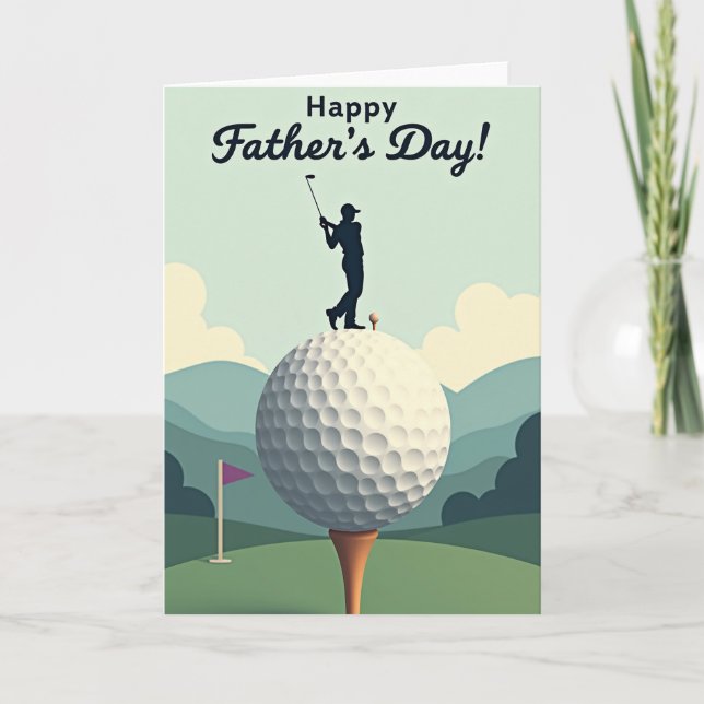 Sweet Fathers Day Swing Art Card (Front)