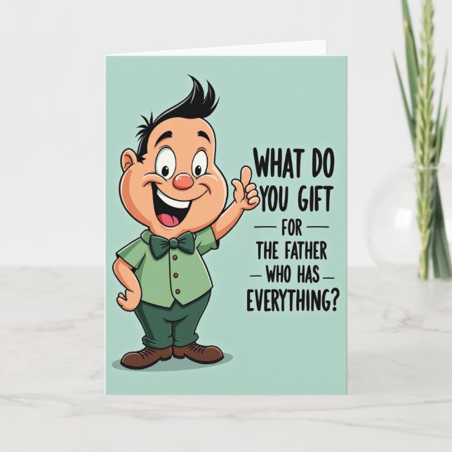 Sweet Fathers Day Thumbs Up Card (Front)