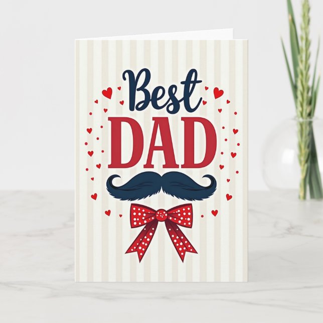 Sweet Fathers Day Typographic Card (Front)
