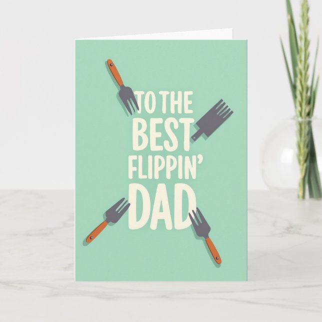Sweet Fathers Day Utensils Card (Front)