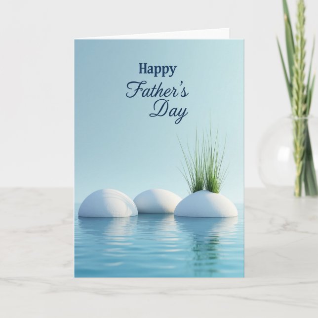 Sweet Fathers Day Waterscape Card (Front)