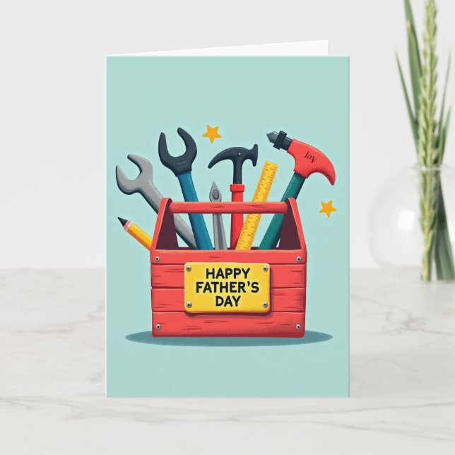 Sweet Fathers Toolbox Day Card (Front)