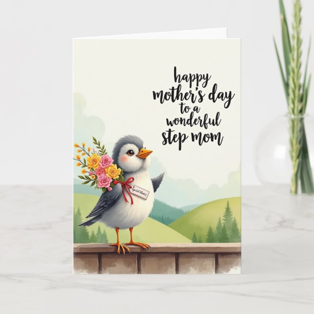 Sweet Feathered Friend Day Card (Front)