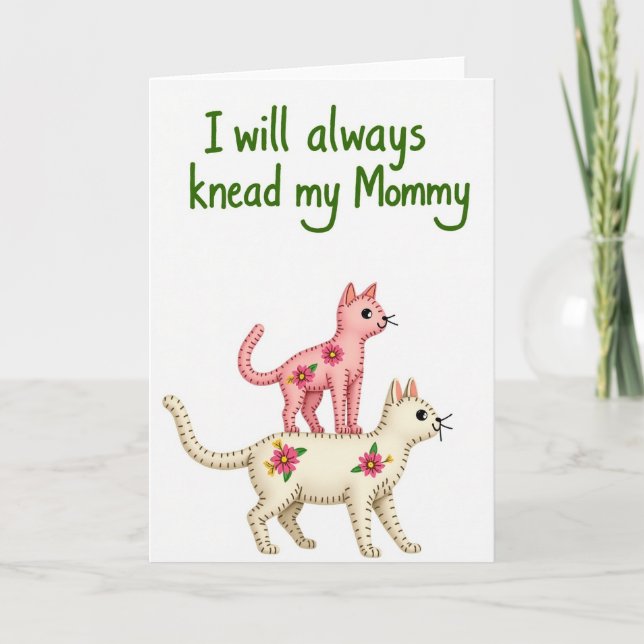 Sweet Feline Mothers Day Card (Front)