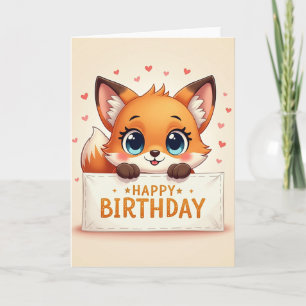 Sweet Fennec Blue Eyes Card