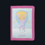 Sweet Figure Skating Girl Tri-fold Wallet<br><div class="desc">Personalize this cute figure skater wallet with your little one's name or any text of your choice for a one-of-a-kind gift she will love.</div>