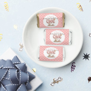 Sweet First Birthday with Teddy Bear Hershey's Miniatures