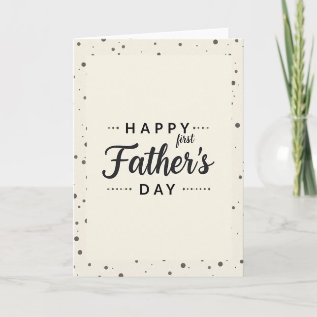 Sweet First Fathers Day Card (Front)