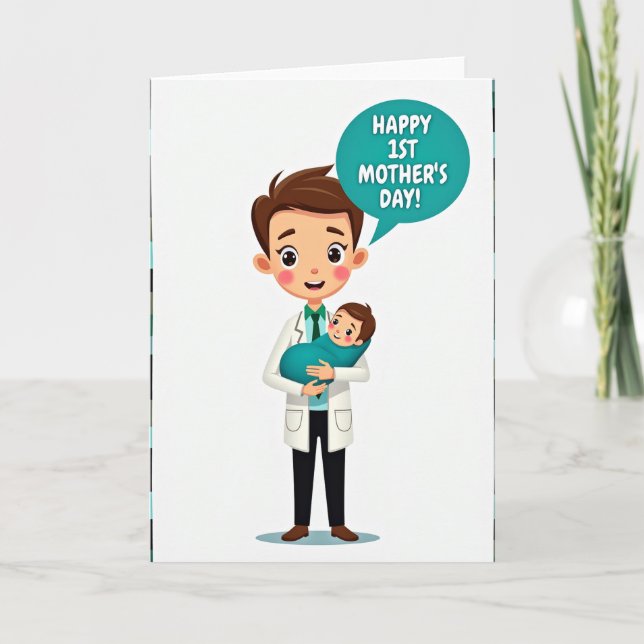 Sweet First Mother Day Card (Front)