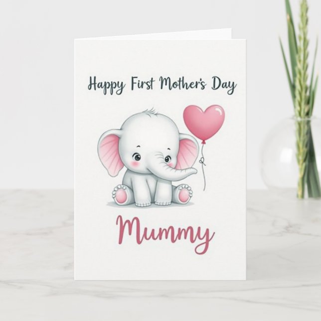 Sweet First Mothers Day Baby Card (Front)
