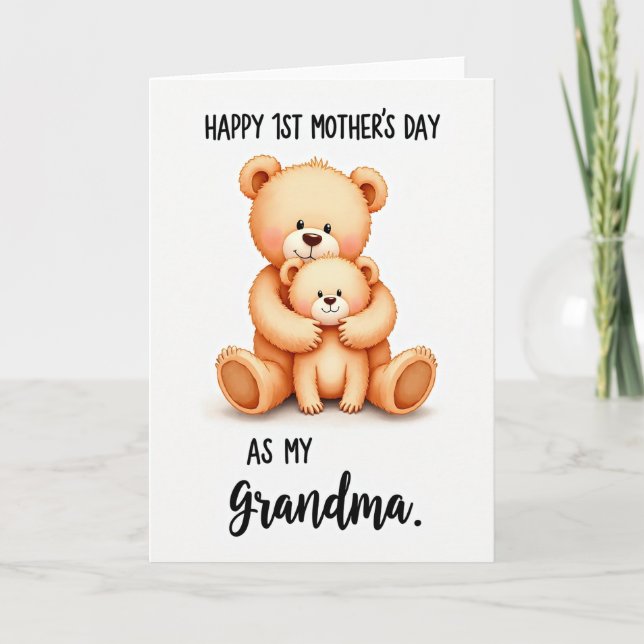Sweet First Mothers Day Grandma Card (Front)