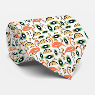 Sweet flamingos neck tie