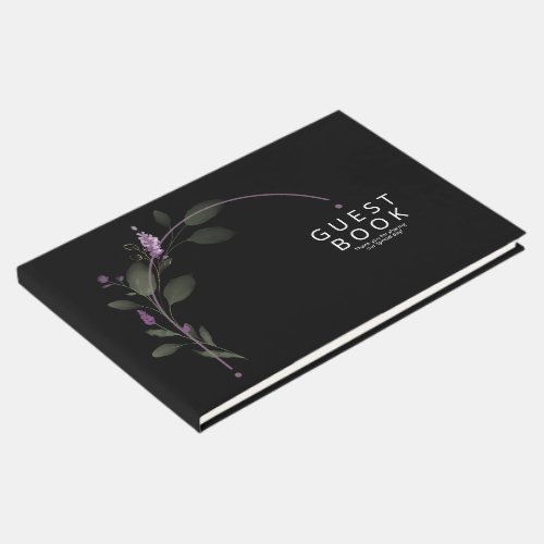 Sweet Floral Arch Wedding Lilac ID998 Guest Book