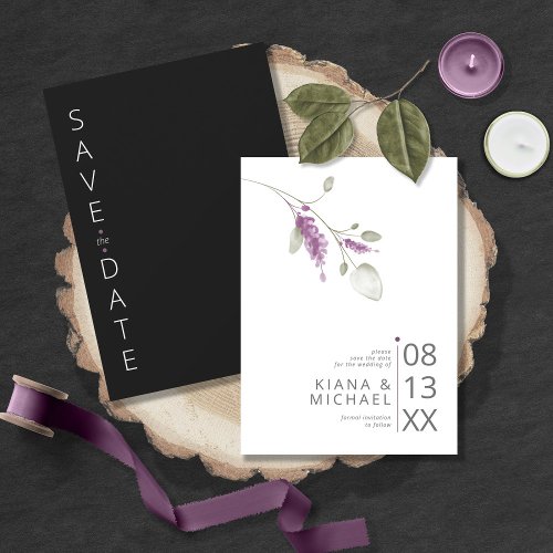 Sweet Floral Arch Wedding Lilac ID998 Save The Date