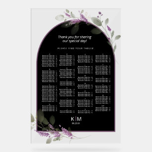 Sweet Floral Arch Wedding Seating Chart Llac ID998