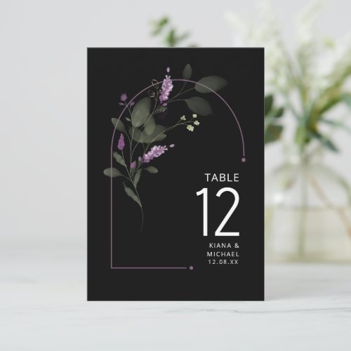 Sweet Floral Arch Wedding Table No Lilac ID998 Invitation