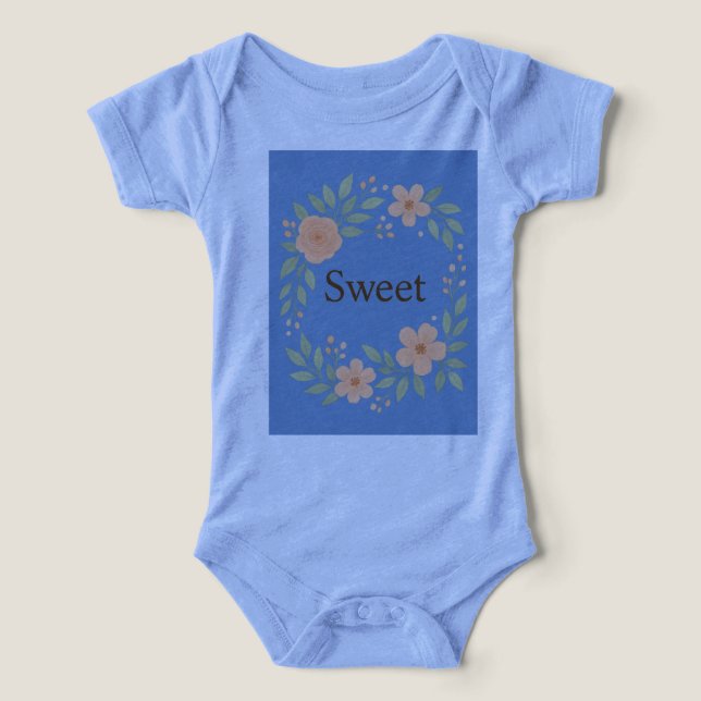 Sweet Floral Baby Clothes Design Infant T-shirt (Design Front)