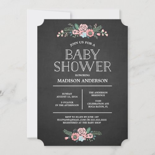 Sweet Floral | Baby Shower Invitation