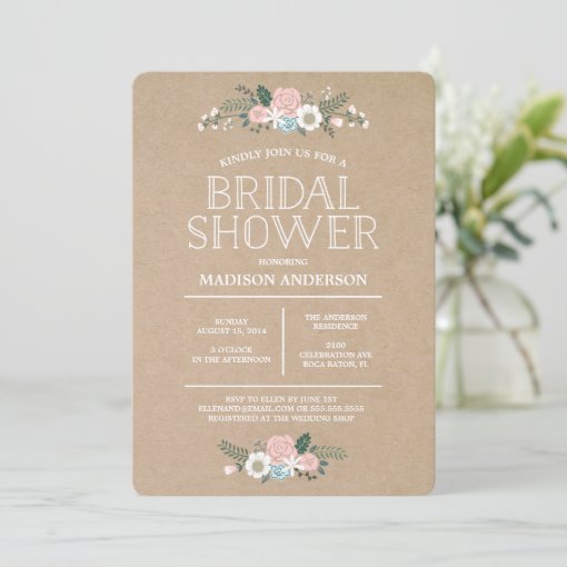 Sweet Floral | Bridal Shower Invitation | Zazzle