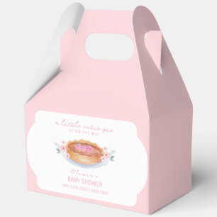 Sweet Floral Cutie Pie Raspberry Baby Shower Favor Boxes