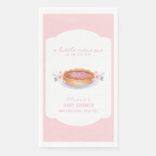 Sweet Floral Cutie Pie Raspberry Baby Shower Paper Guest Towels