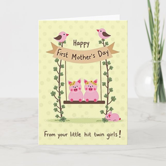 Sweet Floral Family Card (Front)