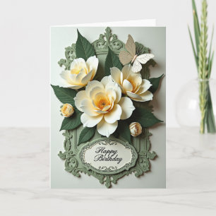Sweet Floral Filigree Card