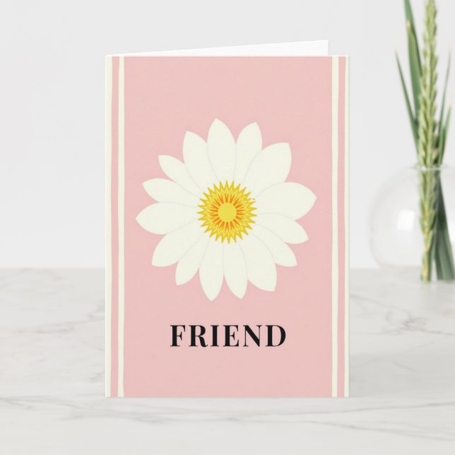 Sweet Floral Friend Card (Front)