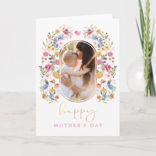 Sweet Floral Garden Mothers Day Card