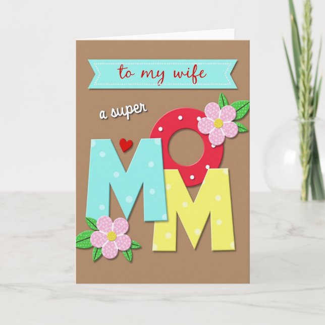 Sweet Floral Mom Card (Front)
