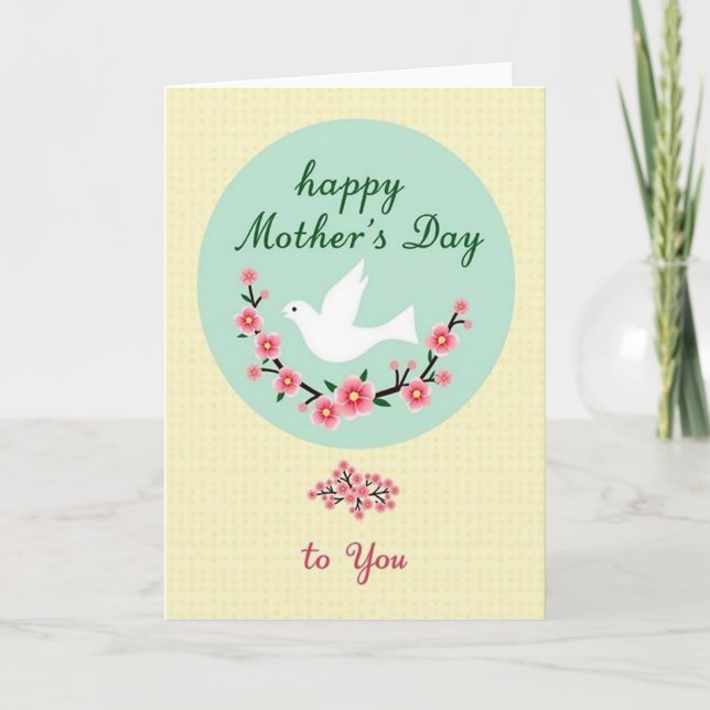 Sweet Floral Mother Day Card (Front)