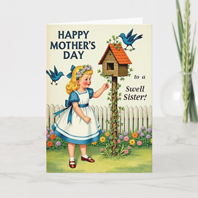 Sweet Floral Mothers Day Card (Front)
