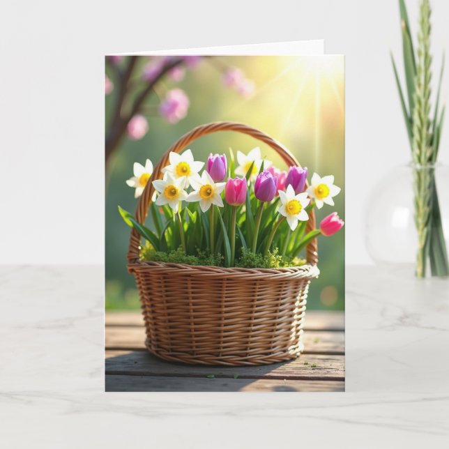 Sweet Floral Spring Card (Front)