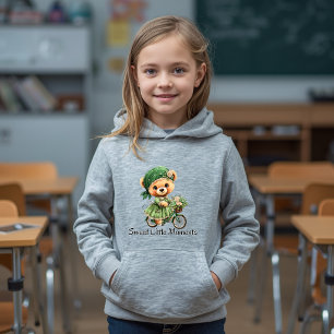Sweet Floral Teddy Bicycle Ride Hoodie