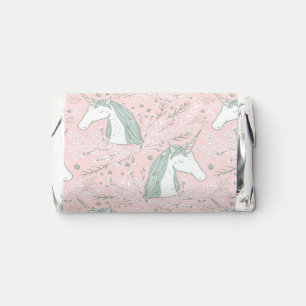 Sweet Floral Unicorn Pattern Hershey's Miniatures