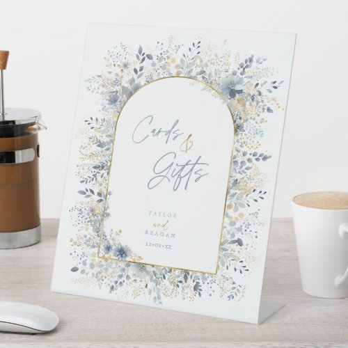 Sweet Floral Wedding Cards  Gifts ID1045 Pedestal Sign