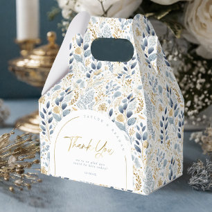 Sweet Floral Wedding Pattern Thank You ID1045 Favor Boxes
