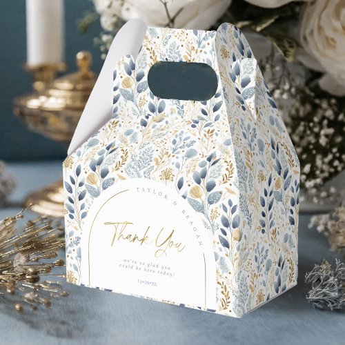 Sweet Floral Wedding Pattern Thank You ID1045 Favor Boxes