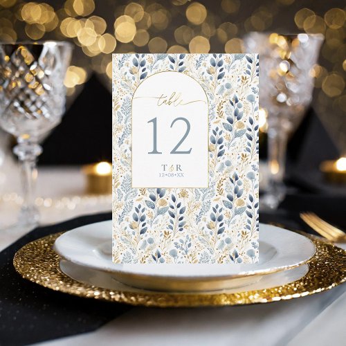 Sweet Floral Wedding Table Number ID1045