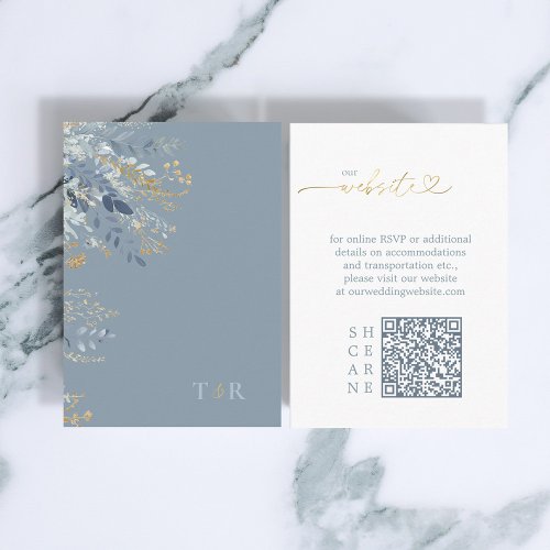 Sweet Floral Wedding Website ID1045 Enclosure Card