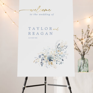 Sweet Floral Wedding Welcome ID1045 Foam Board