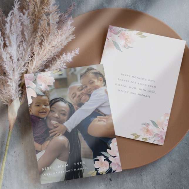 Sweet Floral with Message Photo Mother's Day Card (Creator Uploaded)