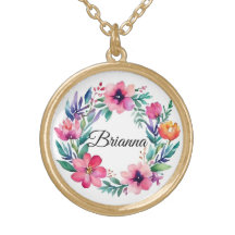 Sweet floral wreath personalized