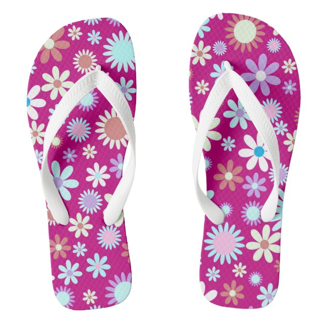 Sweet Flowers Flip Flops (Footbed)