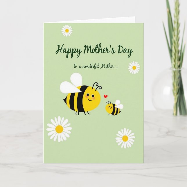 Sweet Flying Insects Mothers Day Card (Front)