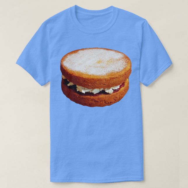 Sweet Food Victoria Sponge Cake T-Shirt (Design Front)