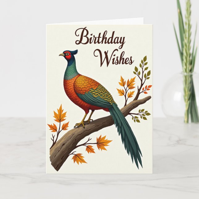 Sweet Forest Bird Card (Front)