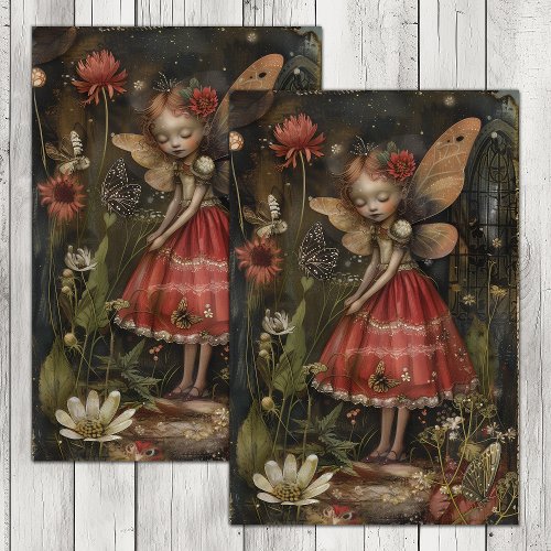SWEET FOREST FAIRY DECOUPAGE TISSUE PAPER